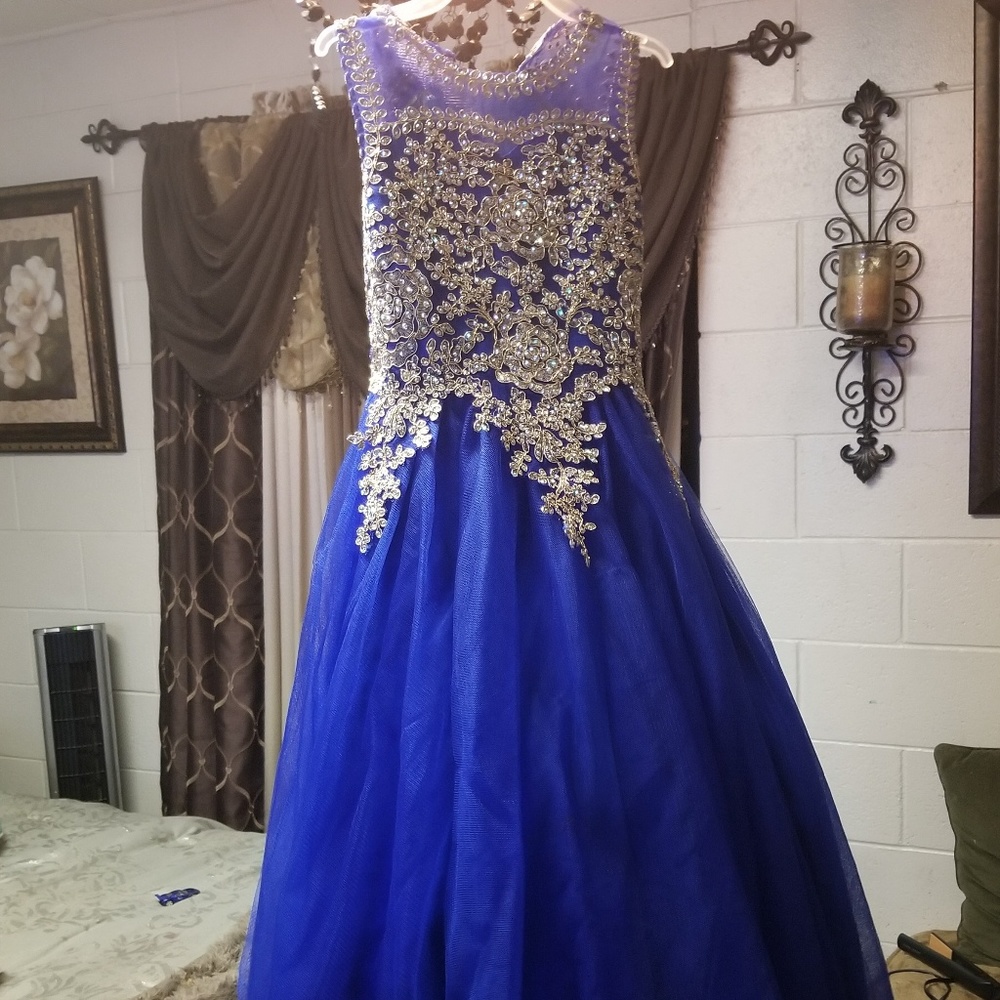 Pageant dress royal blue